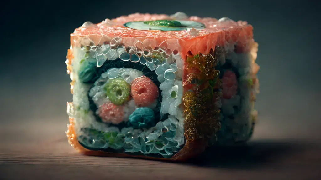 fish in maki sushi